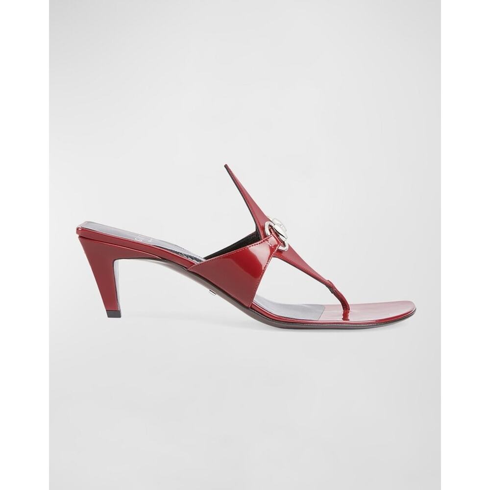 gucci mariame 55mm thong sandals red 8B/38EU - Picture 2 of 9